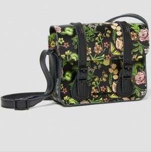 NWOT Dr Martens Black & Bloom Crossbody-